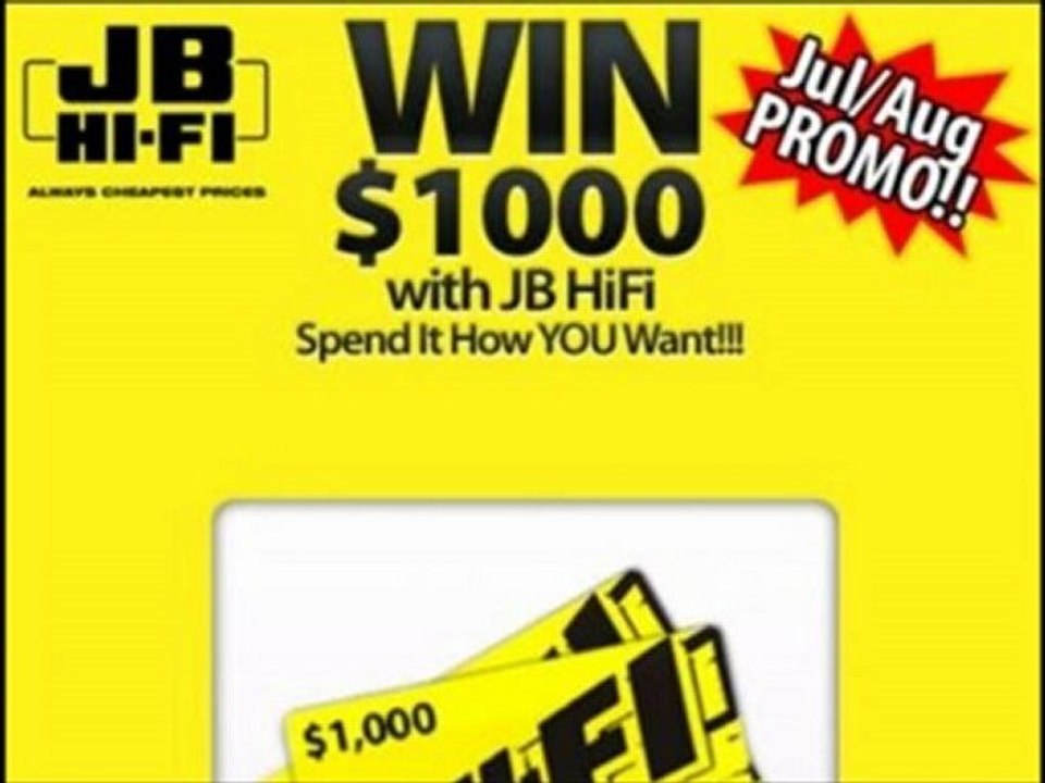 WIN $1000 with JB HiFi Spend It How You Want!!!