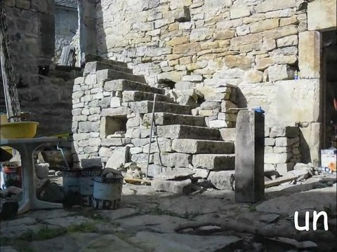 escalier monumental 100 % pierres sèches