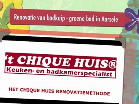 Renovatie van badkuip - groene bad in Aarsele