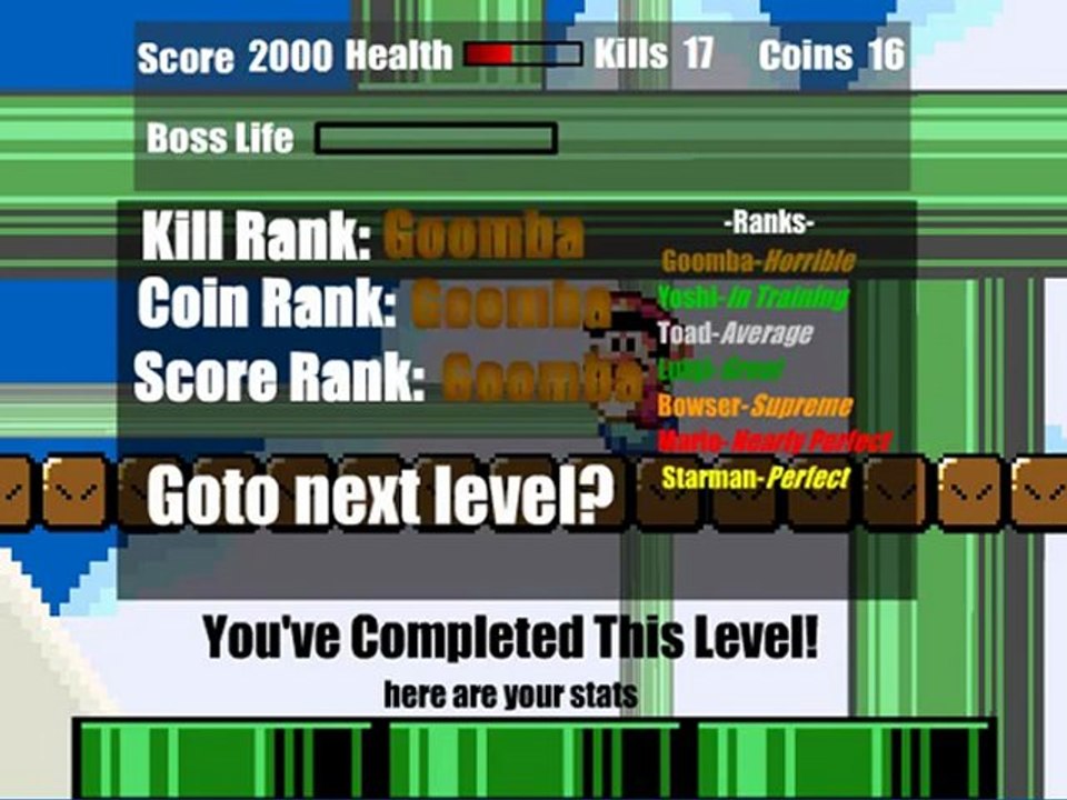 Super Mario Flash Valley Level 1-3 Completed Game - -