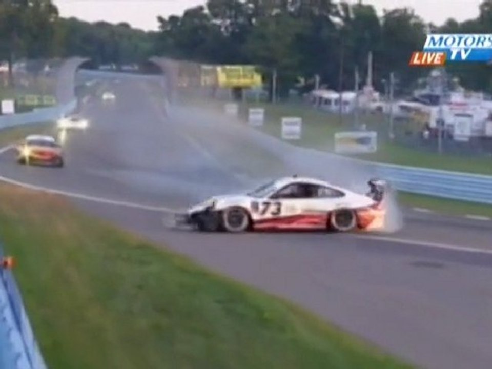 Grand Am 2012 Watkins Glen Lindsey crash