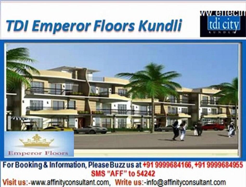 Tdi Emperor Independent Floors Kundli @ 09999684166 @ new project