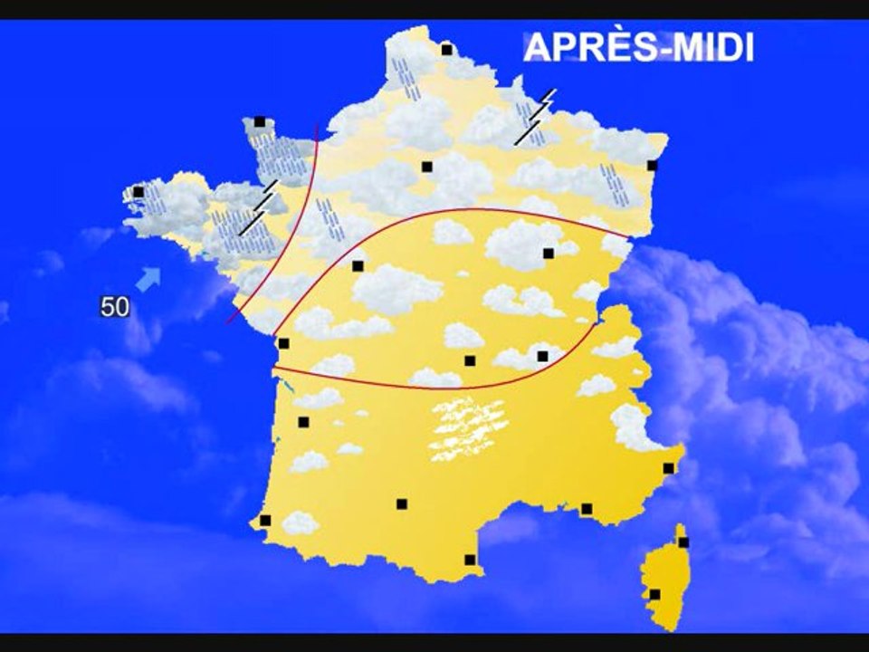 Météo 13 août 2012: Un temps estival avec soleil, orages et chaleur !