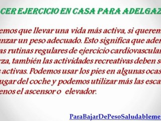 Puedo Hacer Ejercicio En Casa Para Adelgazar