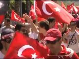 İzmir'de Teröre Lanet Yürüyüşü