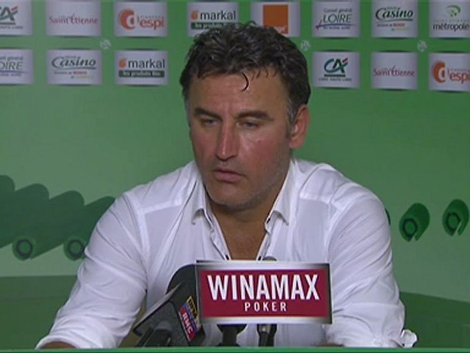Conférence de presse AS Saint-Etienne - LOSC Lille : Christophe  GALTIER (ASSE) - Rudi GARCIA (LOSC) - saison 2012/2013