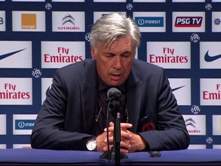 Conférence de presse Paris Saint-Germain - FC Lorient : Carlo ANCELOTTI (PSG) - Christian  GOURCUFF (FCL) - saison 2012/2013