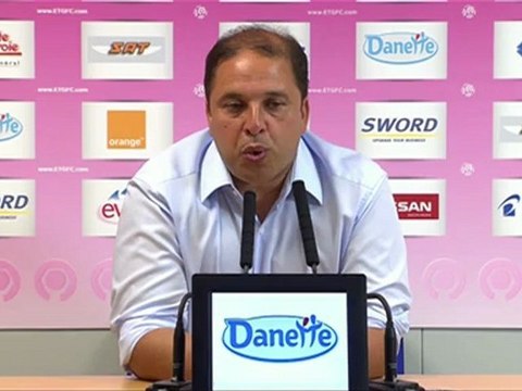 Conférence de presse Evian TG FC - Girondins de Bordeaux : Pablo CORREA (ETG) - Francis GILLOT (FCGB) - saison 2012/2013