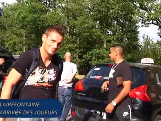 L'arrivée des Bleus à Clairefontaine
