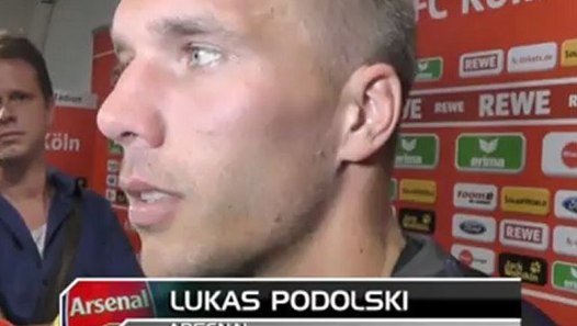 Lukas Podolski: ''Das geht runter wie Öl'' - video dailymotion
