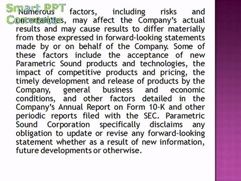Parametric Sound and Epsilon Electronics Sign License Agreement