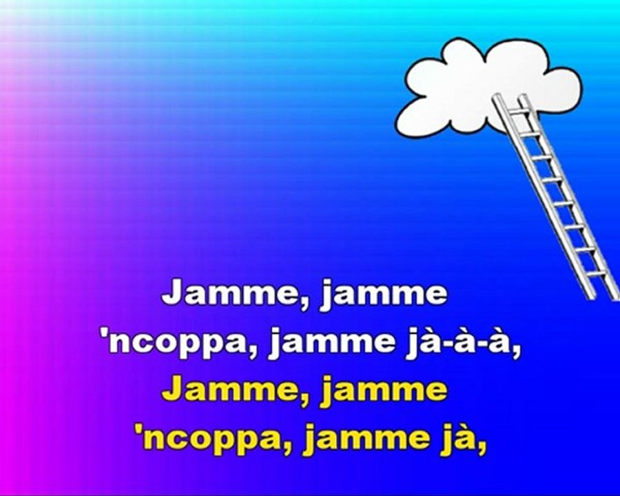 FUNICULI FUNICULA - Karaoke in Neapolitan Language