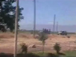 فري برس  حماه المحتلة نزوح أهالي قرية الحويجة تحت القصف المروحي13-8-2012