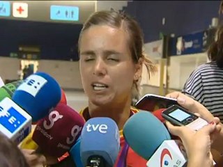 La campeona olímpica vuelve a casa