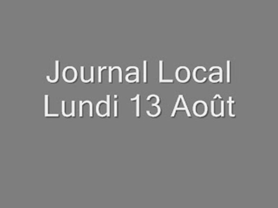 journal 13 aout