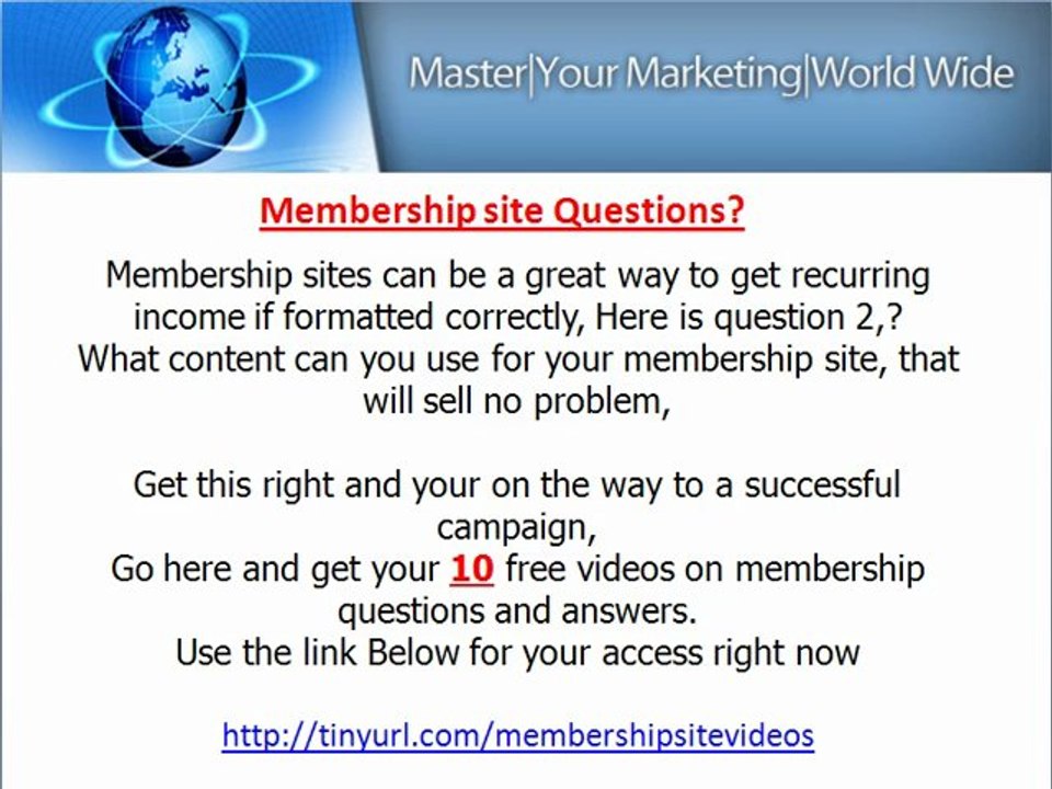 Make money with membership sites monthly.