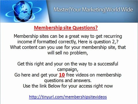 Make money with membership sites monthly.