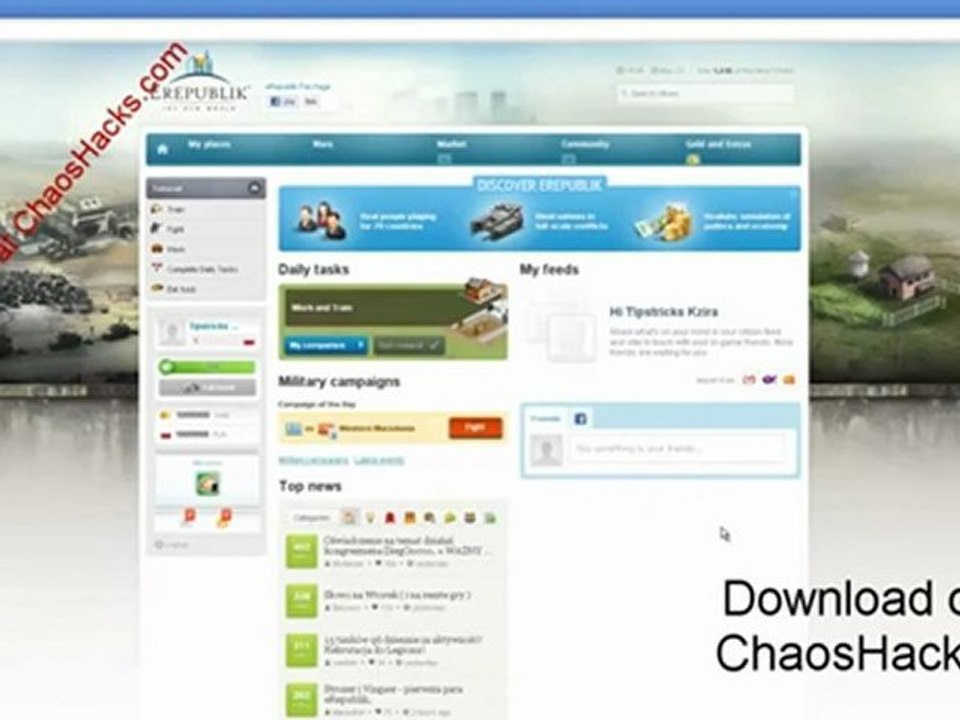 Erepublik Hack Cheat & LINK DOWNLOAD August 2012 Update