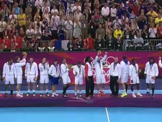 Le podium du tournoi olympique de handball - 12/08/2012