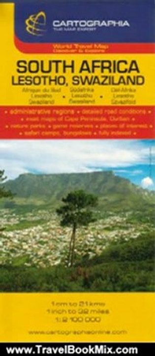 Travel Book Review: South Africa, Lesotho, Swaziland Map by Cartographia (Cartographia Country Maps) (English, French and German Edition) by Cartographia