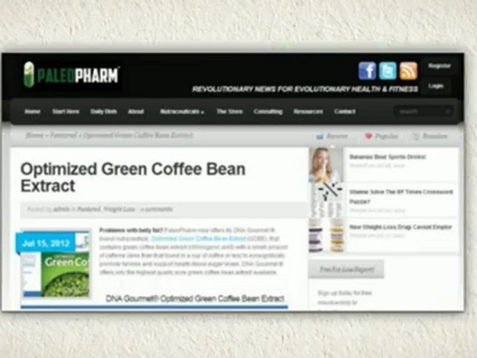 Optimized Green Coffee Bean