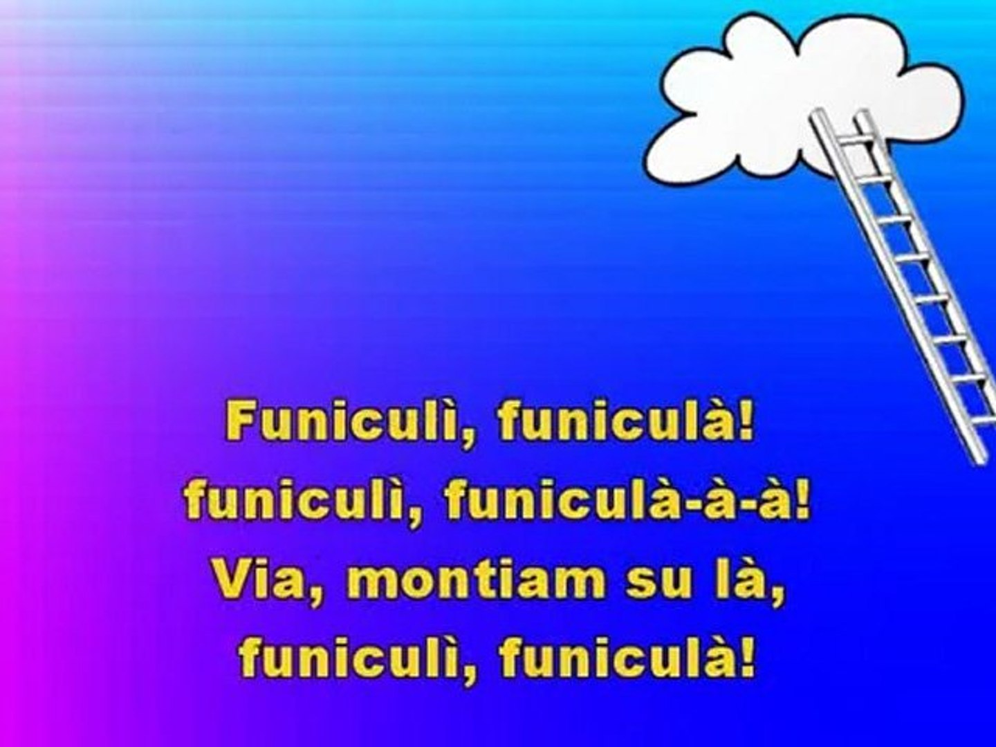 FUNICULI FUNICULA - Karaoke in Italiano - video Dailymotion