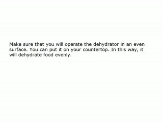 Safety Precautions If Your Have A Food Dehydrator