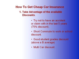 How To Get Cheap Car Insurance