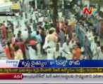 Sri Gnana Saraswati Temple deckedup with devotees-basara