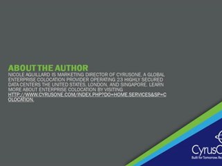 Enterprise Colocation:  How CFD Helps Optimize Cooling Performance