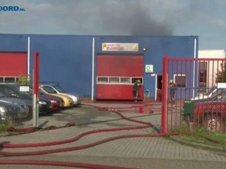 Brand in loods Gouden Driehoek - RTV Noord