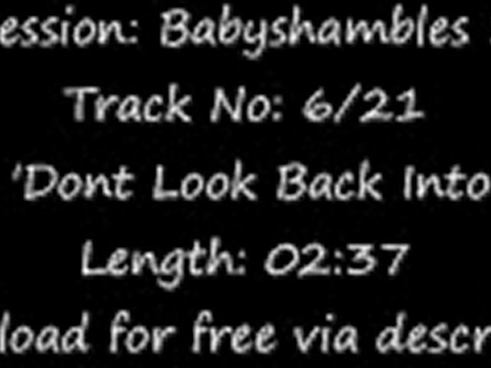 The Libertines - Babyshambles Session 1 -  Dont Look Back Into The Sun