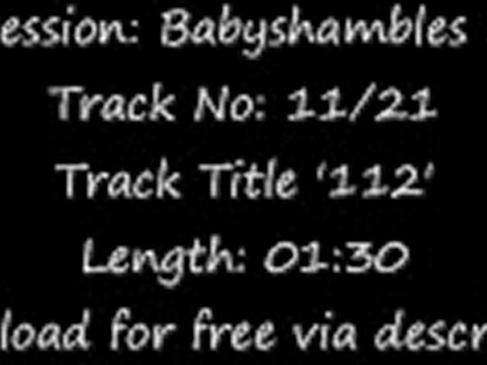 The Libertines - Babyshambles Sessions