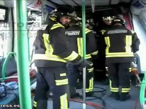 Los Bomberos graban su rescate del accidente de metro