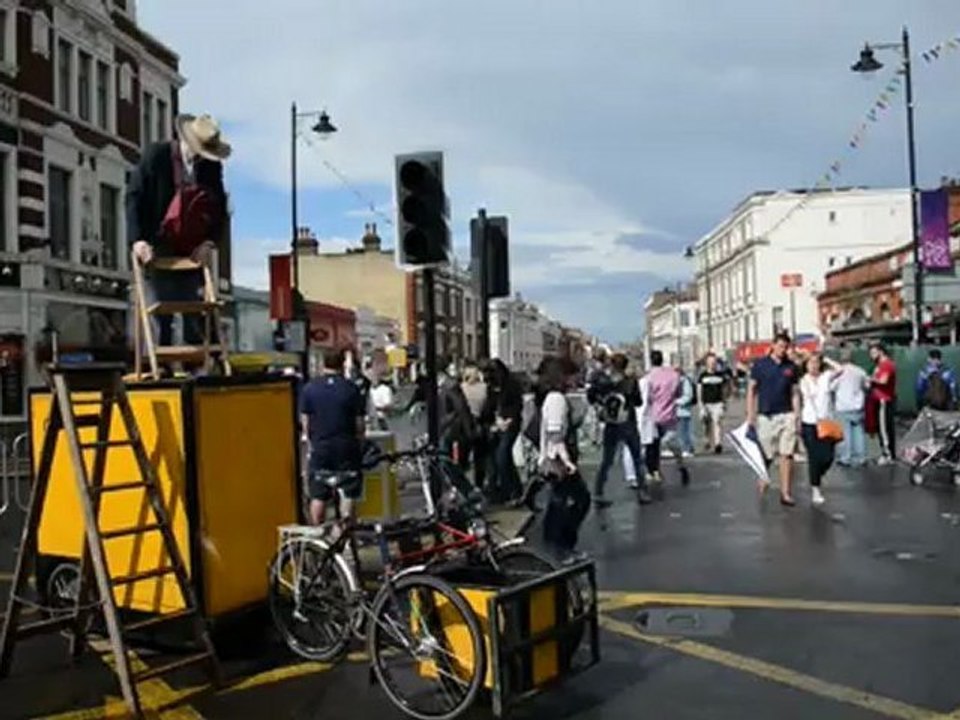 London 2012 Olympics street photographer shooting in 8mm B&W film Kodak type 7363