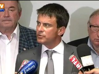 Valls à Amiens : "Rien ne peut excuser que l’on tire sur des policiers"