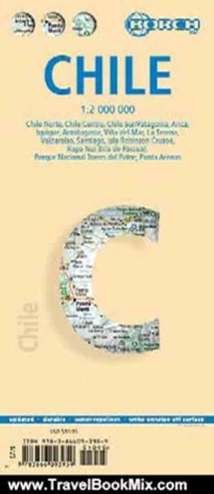 Travel Book Review: Laminated Chile Map by Borch (English, Spanish, French, Italian and German Edition) by Borch