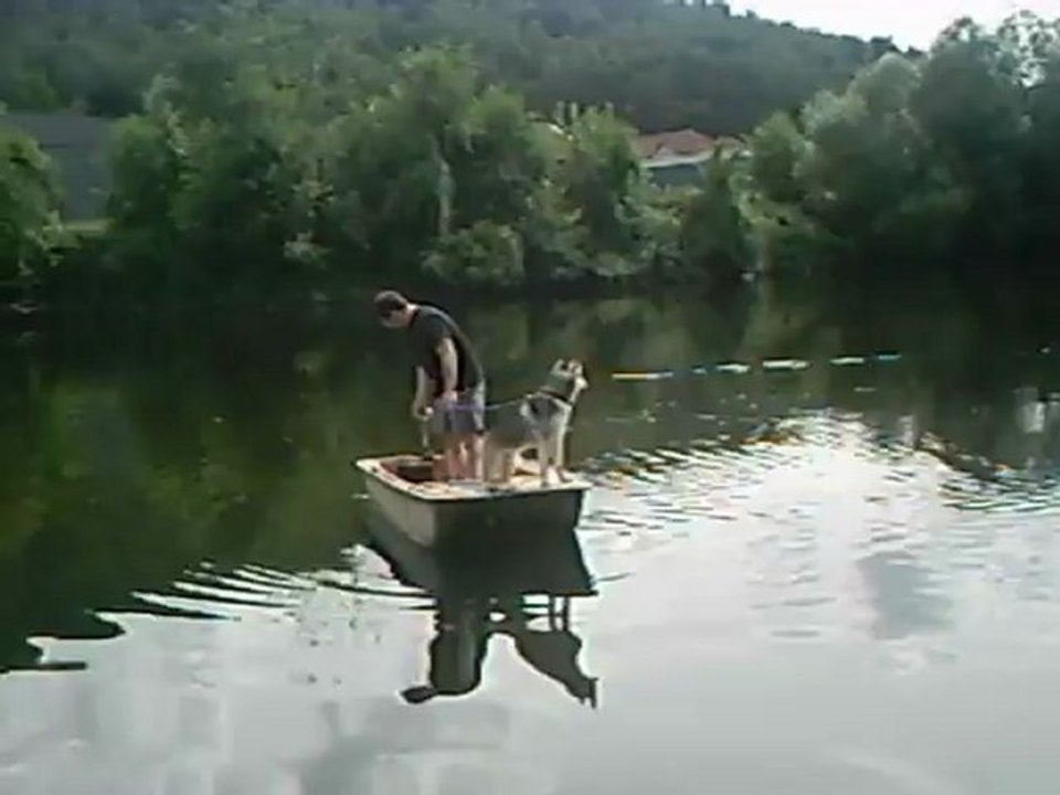première sortit en barque de mon loulou GLASKO**Hervé***