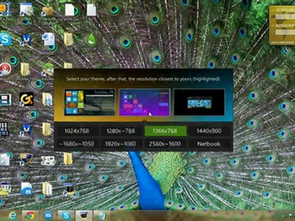 How to use windows 8 theme on any windows OS