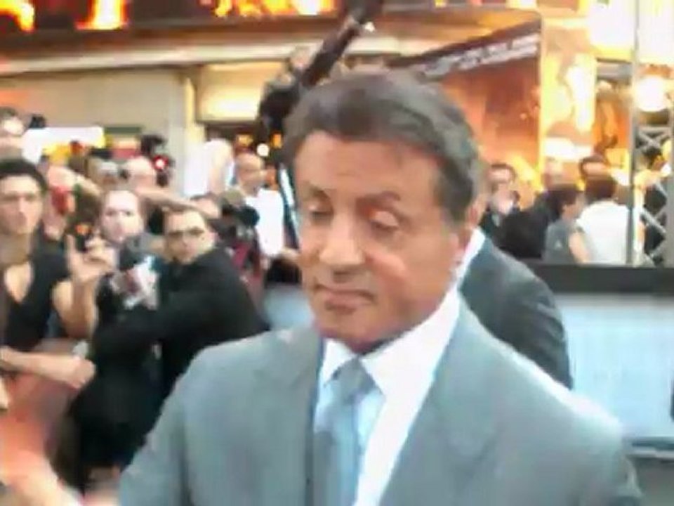 avant première Expendables 2 à Paris Stallone