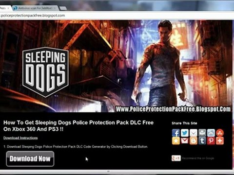 Sleeping Dogs Police Protection Pack DLC Free on Xbox 360 And PS3