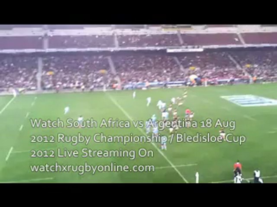 Watch Live Rugby Match Online South Africa vs Argentina 18 Aug 2012
