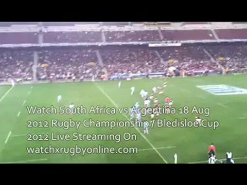 Watch Live Rugby Match Online South Africa vs Argentina 18 Aug 2012