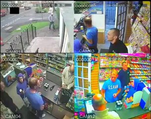 Un braqueur se fait démonter par les clients