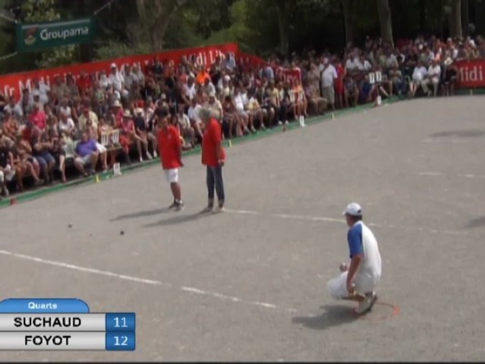 Pétanque. Quarts de finale du Mondial de Millau doublette 2012