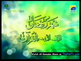 Shahr-ur-Ramazan With Farhat Hashmi By Geo TV - 15th August 2012