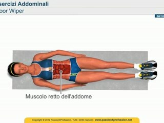 Addominali esercizi, ALLENAMENTO per dimagrire ABS - Floor Wiper