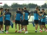 El Barca se entrena pensando en la Real y el filial catalán en el Almeria.