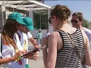 Analizan el nivel de hidratación de los barceloneses