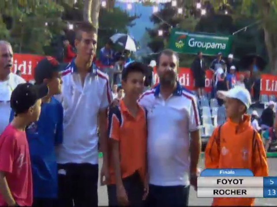 Pétanque. Finale du Mondial de Millau doublette 2012
